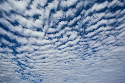 Low angle view of clouds in sky