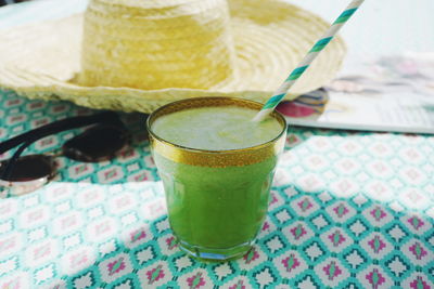 Close-up of drink on table