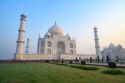 View of historical building against clear sky