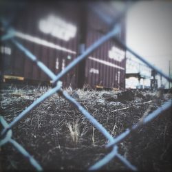 View of chainlink fence