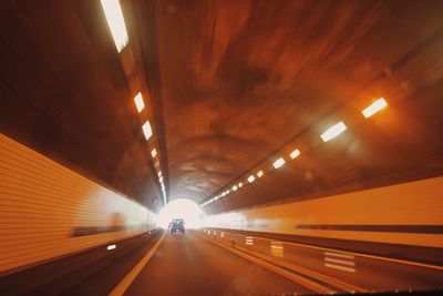 Illuminated tunnel