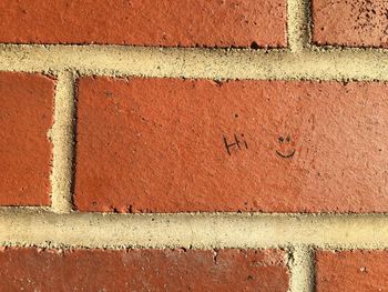 Full frame shot of brick wall