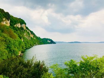 Scenic view of sea against sky