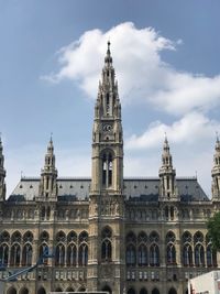 Low angle view of government building against sky