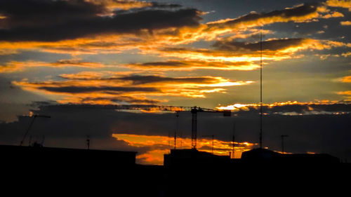 Scenic view of sunset sky