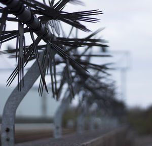 Close-up of water against sky