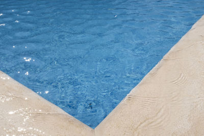 High angle view of swimming pool