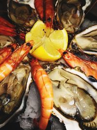 Close-up of seafood