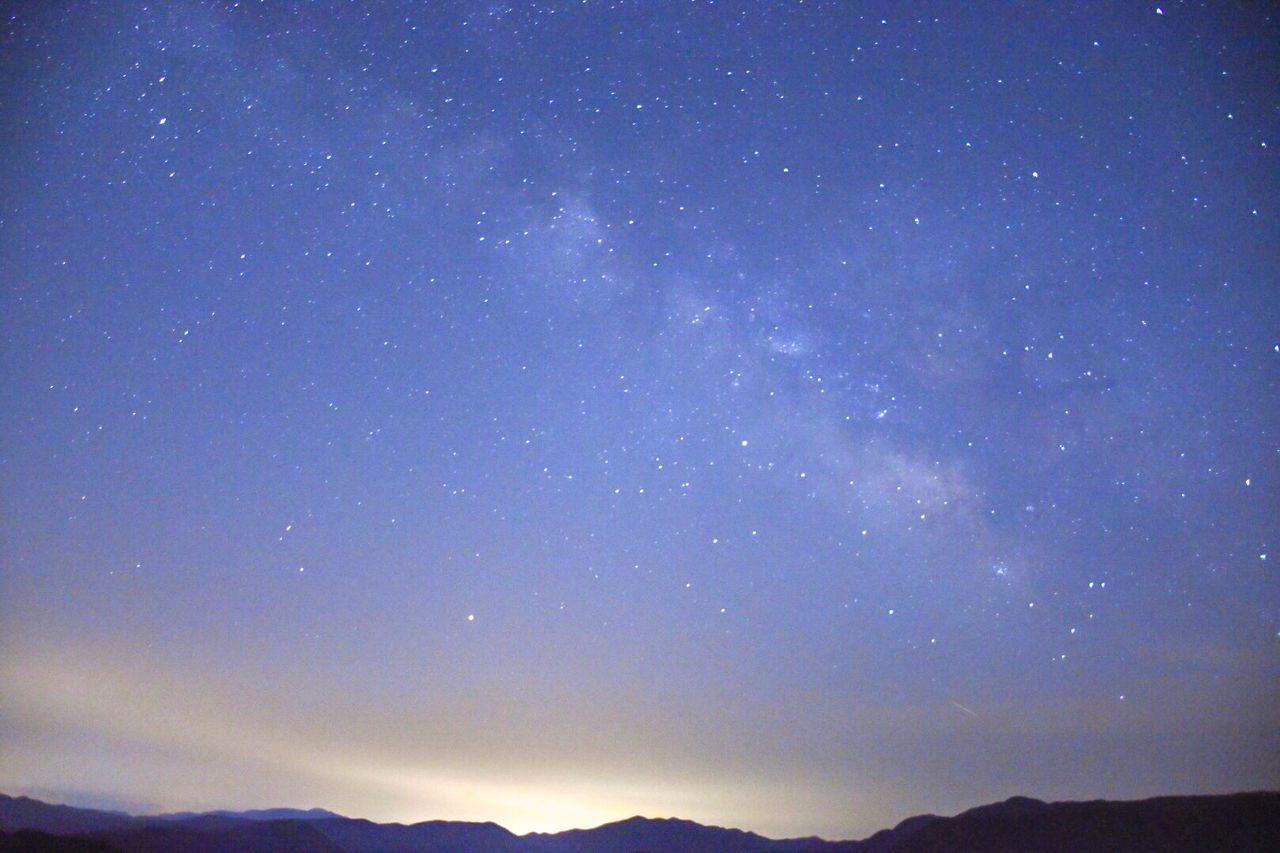 sky, star - space, beauty in nature, scenics - nature, night, astronomy, tranquility, space, tranquil scene, nature, star, no people, idyllic, galaxy, star field, low angle view, silhouette, outdoors, environment, mountain