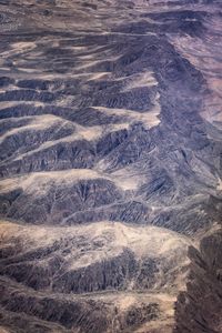 High angle view of land