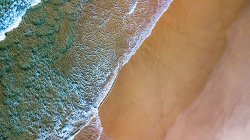 Full frame shot of rock in sea