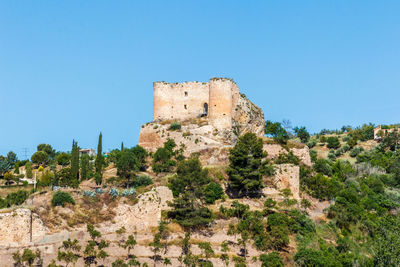 Historic building against clear blue sky