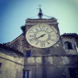 Low angle view of clock tower