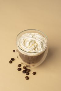 Close-up of coffee on table