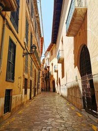 Street amidst buildings in city