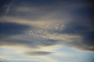 Full frame shot of cloudy sky