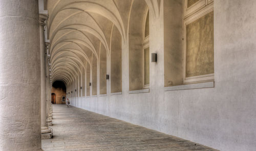 Corridor of historic building