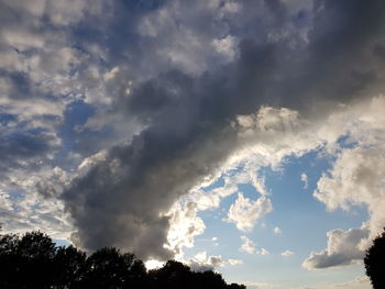 Low angle view of clouds in sky