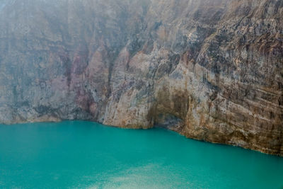 Rock formations in sea