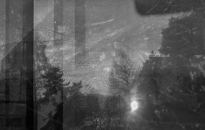 Digital composite image of glass window