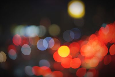 Defocused image of lights at night