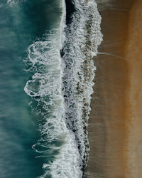 High angle view of water in sea