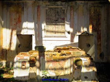 Interior of old abandoned building