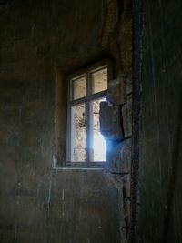 Interior of abandoned home