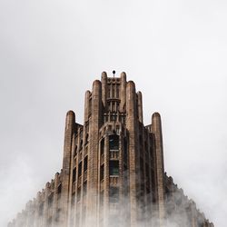 Low angle view of built structure against clear sky