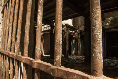 Abandoned rusty machine