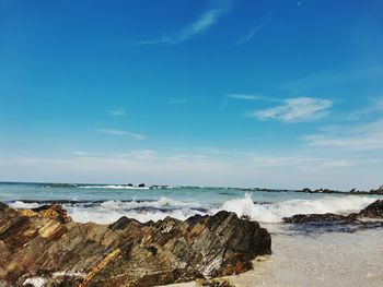 Scenic view of sea against sky