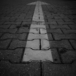 View of cobblestone street