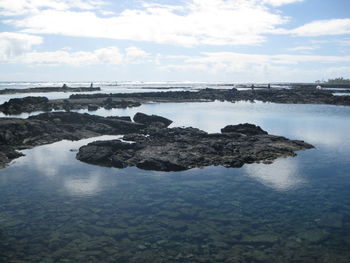 Scenic view of sea against sky