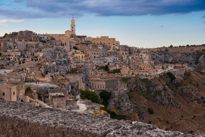 View of matera city