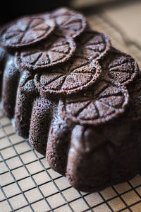 Close-up of cake on table