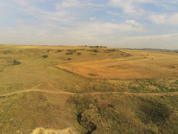 Scenic view of landscape against sky