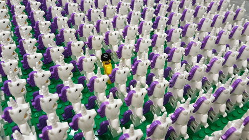 High angle view of group of people