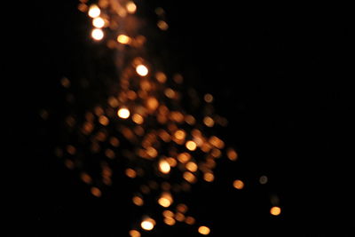 Defocused lights at night