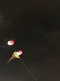 Low angle view of red sky