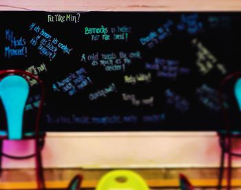 Close-up of telephone booth