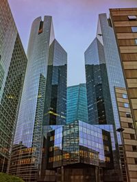 Low angle view of modern building