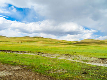 Scenic view of landscape against sky