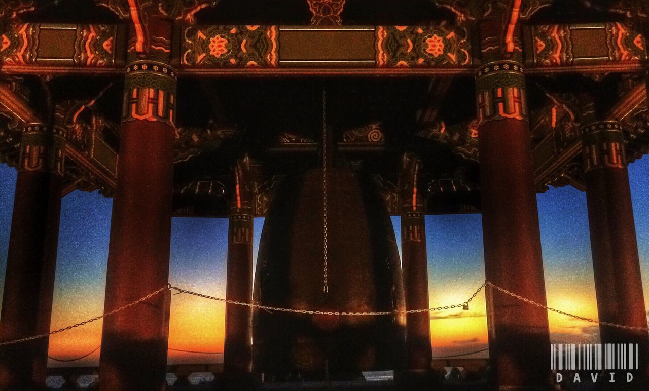 VIEW OF ILLUMINATED BRIDGE AT NIGHT