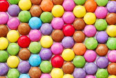 Full frame shot of colorful candies