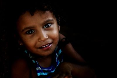 Close-up portrait of boy