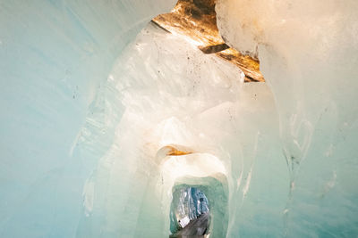 Close-up of icicles on landscape