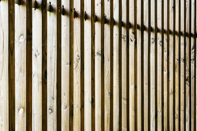 Full frame shot of wooden wall