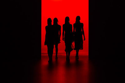 Silhouette of women