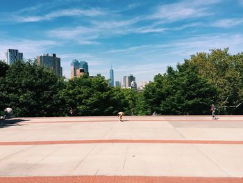 People in park on sunny day