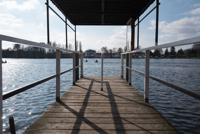 Jetty over river